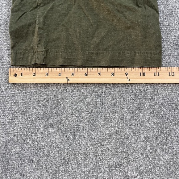 American Eagle Pleated Pants Womens 00 Reg Green Wide Leg Baggy Trousers Street - Picture 9 of 13